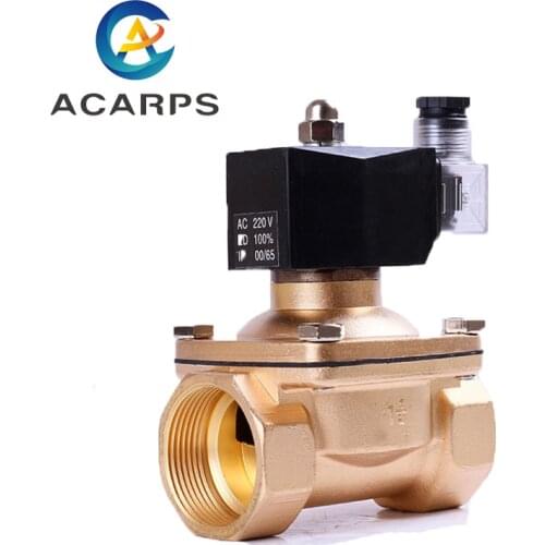1-1/4inch 2/2 Normally Closed Brass Direct Acting Lpg Solenoid Valve ac24v 0-10bar