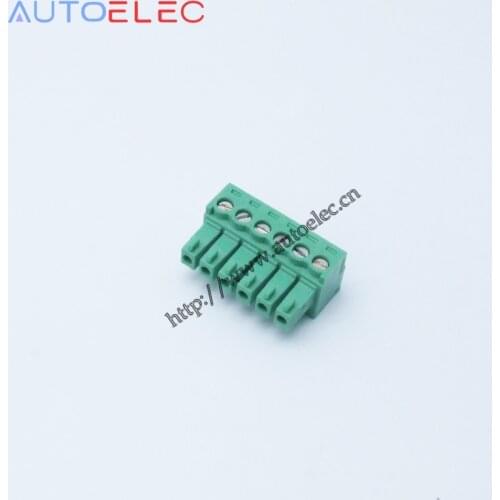 100pcs/lot 3.5mm pitch 6Poles pcb terminal blocks KF2EDGK PCB Female Pluggable connector 6 positions MC1.5/6 -ST-3.5 1840405