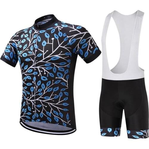 2017 For Summer Bib Cycling Jeresy Sets Men Ropa de Quckly Dry ciclismo set de Mountain Bike Jersey Ropa Ciclista Whit 9D PAD