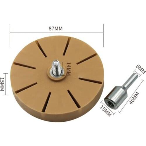 3.5 Inch Wheel Car Decals and Sticker Remover with Drill Adapter, Car Adhesive Remover, Vinyl Decals, Graphics Removal Tool