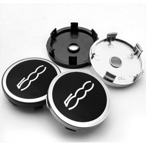 4PCS 60MM Car Wheel Center Hub Caps 56MM Emblem Sticker Decal For Fiat 124 125 125 500 695 Auto Decoration Accessories