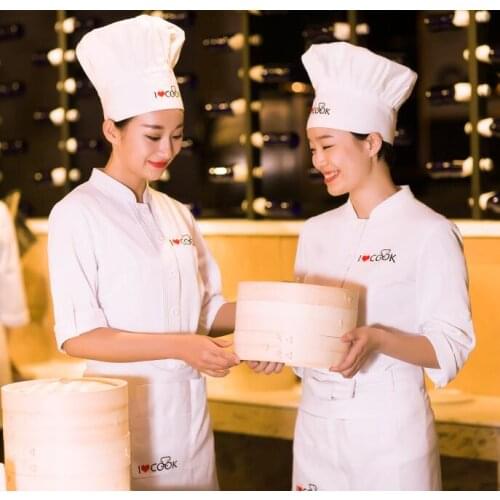 Pastry chef uniforms Bakery Form cook Women long sleeve Chef jacket Cake