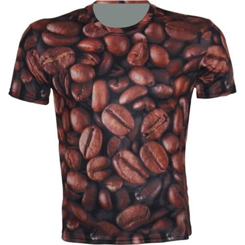 Joyonly Girls Boys T-shirts Fashion 3d T shirts Coffce Bean Printed Kids Babys Cool Tops Tees 2019 Summer Children Clothing