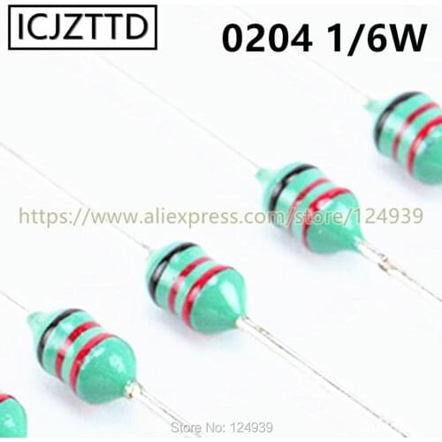 0204 1/6W 0.1UH 0.22UH 0.33UH 0.47UH 0.56UH 0.68UH 0.82UH 1UH 1.2UH 1.5UH 1.8UH 2.2UH 2.4UH 1/8w Inductor Color ring inductance