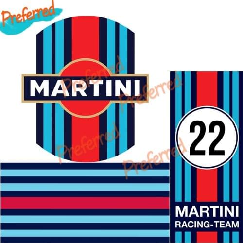 Customize MARTINI Racing High Quality Decal Motocross Laptop Helmet Trunk Wall Vinyl Car Sticker Die Cutting Waterproof PVC