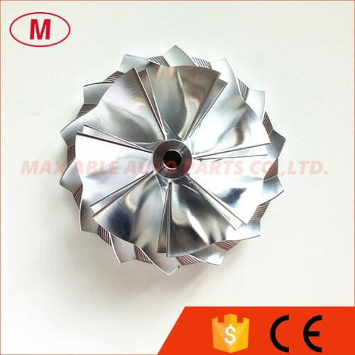 K04 5306-123-2014 5304-970-0064 51.03/61.98mm 7+7 blades Turbo Aluminum 2024/Milling/Billet compressor wheel for 53049700064