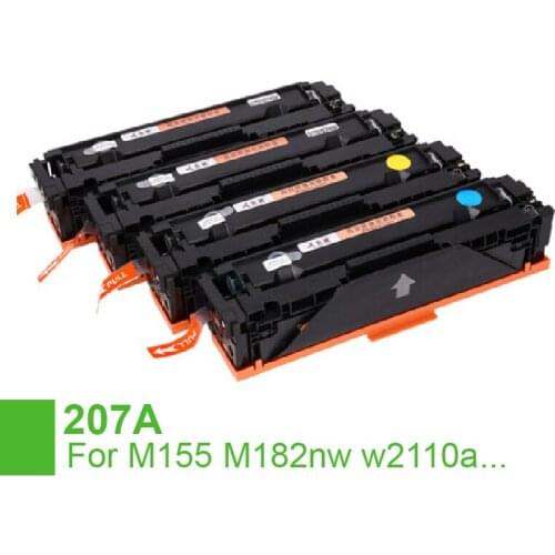 Not Chip 4 Color For HP 207a Toner Cartridge M283fdw/183fw 215a M255dw/282nw M155 M182nw w2110a w2310A Printer