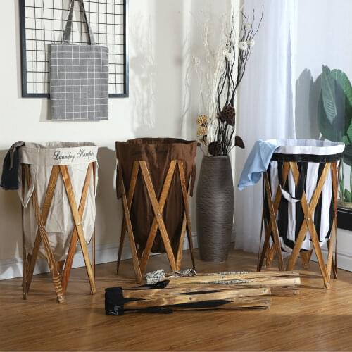 Creative American bedroom fabric large dirty clothes basket folding storage basket storage basket gift