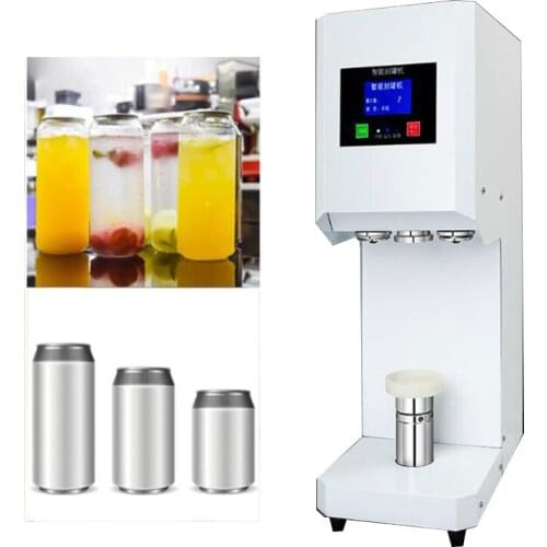 Beer Can Sealing Machine Smart Panel Commercial Milk Tea Shop Fully Automatic Can Sealing Machine