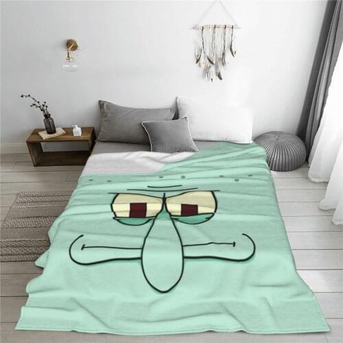 Soft warm flannel Sponge Baby blanket Comic anime blankets for airplane travel Bedspread Wrap