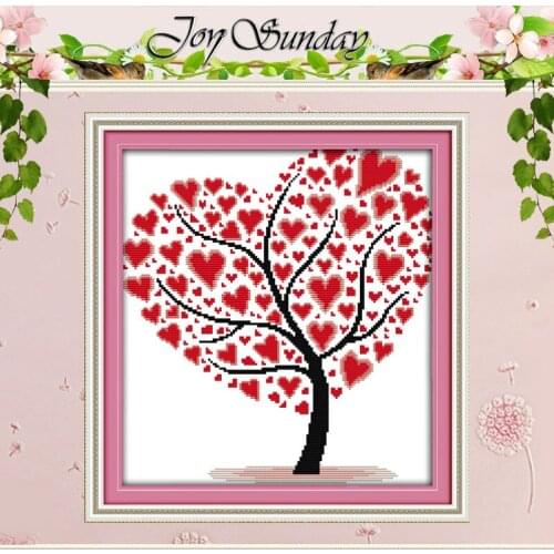 Love tree (3) Patterns Counted Cross Stitch 11CT 14CT Cross Stitch Set Wholesale Cross-stitch Kit Embroidery Needlework