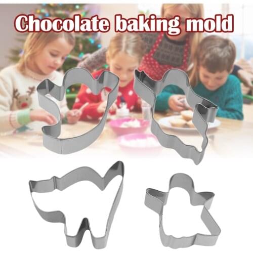 Stainless Steel Cookie Cutter Set Halloween Ghost Embossing Stencil Mousse Biscuit Cutting Ring Cake Baking Dies for DIY M56