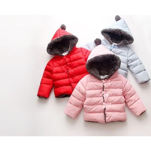2020 new style girls Plush and Thicken winter outwear coat kids winter warm jacket childrens thicken clothes