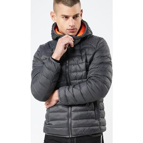 2020 Winter New Cotton-padded Clothing Men Simple Light Warm Cotton Clothing with Multi-color Bread