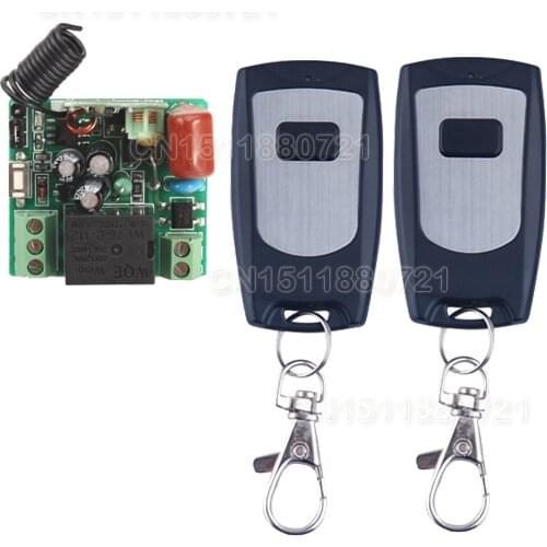 AC 220V Remote Control Switch 1 CH 10A Relay Receiver 2Transmitter LED Lamp Light Remote ON OFF Wireless Switch 315/433 RX TX