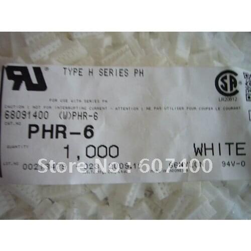 PHR-6 CONN HOUSING PH 6POS 2MM WHITE Connectors terminal housing 100% new and original parts
