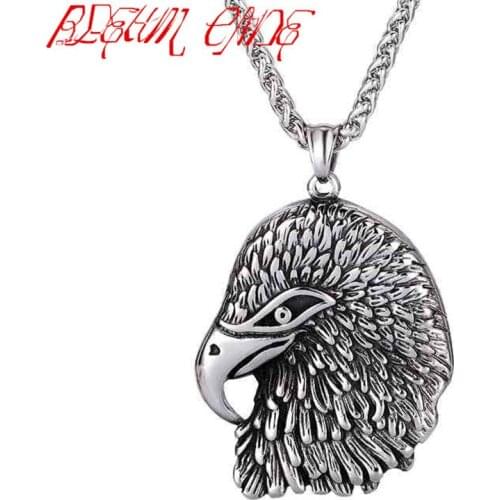 Punk Big Eagle Pendants Necklaces Stainless Steel Pendant For Mens Jewelry