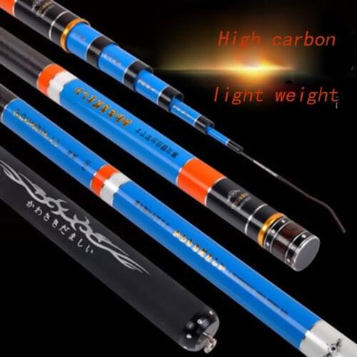 3.6M4.5M5.4M6.3M Carbon Fiberfishing Rod Ultra-Light And Super Hard Taiwan Fishing Rod Hand Rod Retra Ctable 28 Adjus able Fishi