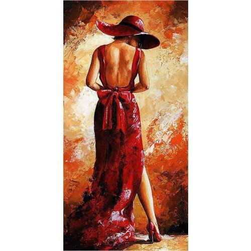 Sexy Woman Diamond Painting Oil Portrait Round Full Drill Vestibule Nouveaute DIY Mosaic Embroidery 5D Cross Stitch Home Decor