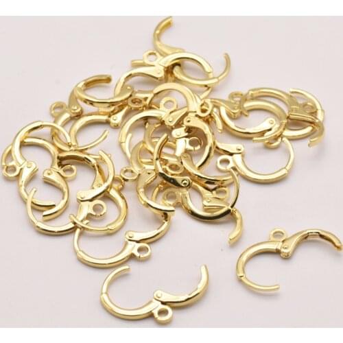 20pcs/lot 18mm*12mm Ear Clip Earrings Accessories Brass Gold Plated Earring Making Supplies DIY Jewelry Making Jewelry JA0002
