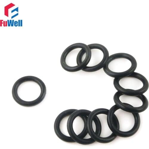 50pcs 2.4mm Thickness NBR O Rings Sealing Black 68/70/72/75/78/80/85/90/95/100mm OD O-ring Sealing Gasket Washers for Automobile