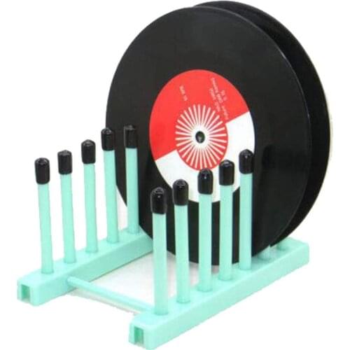 Vintage Vinyl Record Storage Holder Stand cleaning device drying rack Display - With Silicone top（Keep your records scratch free