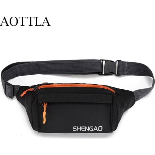 AOTTLA Waist Bag Men Oxford Waterproof Fanny Pack Men Shoulder Bags High Quality Unisex Travel Breast Bag Teenager Crossbody Bag