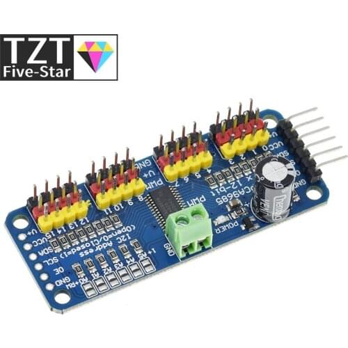 TZT 16-Channel 12-bit PWM/Servo Driver - I2C interface - PCA9685 for Arduino Raspberry Pi DIY Servo Shield Module
