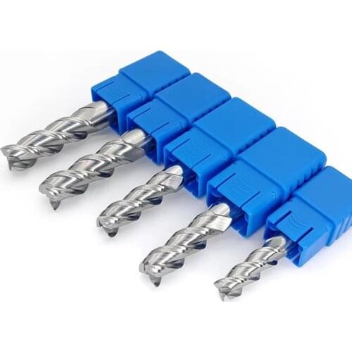 ZGT Aluminum Endmill Cutting HRC50 3 Flute Carbide wood Cutter Milling Cutter End Mill Aluminum Copper Processing Milling Tools