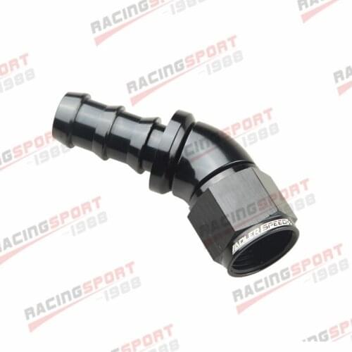 10AN -10AN 45 Degree Push-Lock One Pieces Full Flow Hose End Fitting