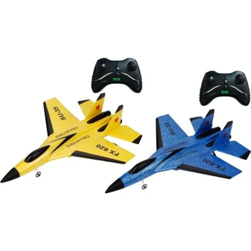 2Set Rc Plane Toy Epp Craft Foam Electric Outdoor Rtf Radio Remote Control Su-35 Tail Pusher Quadcopter Glider Airplane Model fo