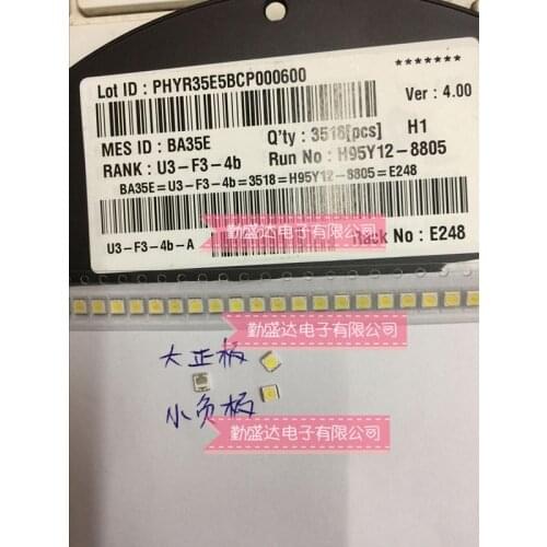 3528 2835 SMD LED Repair Beads 1W For LG Cold White 100LM For TV/LCD Backlight 2835 transparent tapes as same as new