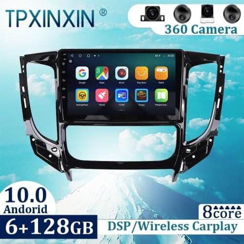 6+128GB For Mitsubishi Triton 2018+ Android 10 Carplay Radio Player Car GPS Navigation Head Unit Car Radio with Screen