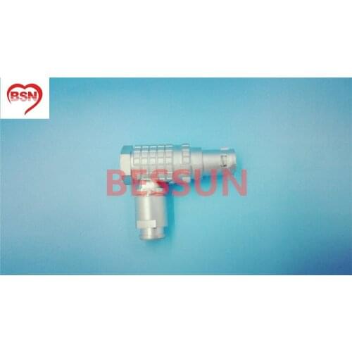 Lemo 0B 9pin connector plug , FHG.0B.309.CLAD, 90 degree elbow plug,plugMedical connector plug 9 pin