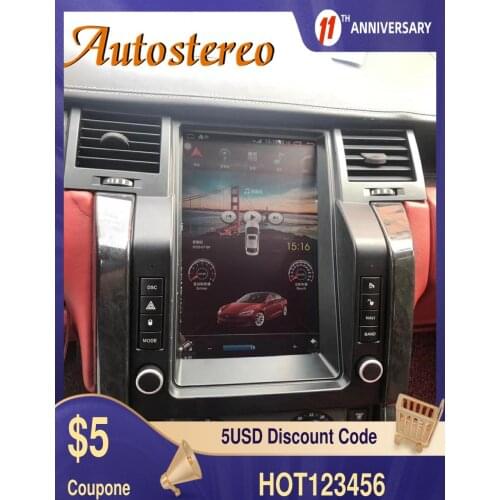 Android 10 6+128G For Land Rover Range Rover Sport V8 2005+ Tesla Radio Car GPS Navigation Multimedia Player AutoVertical Screen