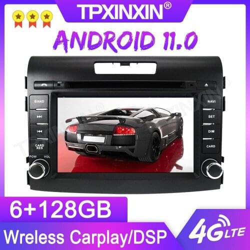 Android 11.0 6+128G For Honda CRV 2012-2016 GPS Car Multimedia Player Headunit Audio Radio Navigtion Tape Recorder