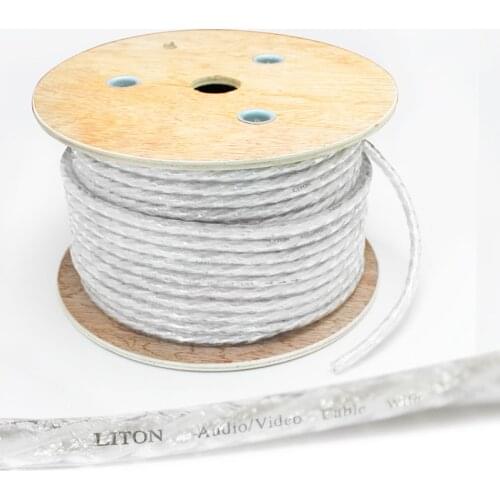 Audiocrast Hifi OFC+silver plated AMP audio speaker Signal cable Analogue Cable DIY Sold Per meter HIFI