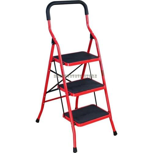 Household Folding Ladder Multi Functional Engineering Herringbone Ladder Thickened Aluminum Ladder Mobile Staircase Ind