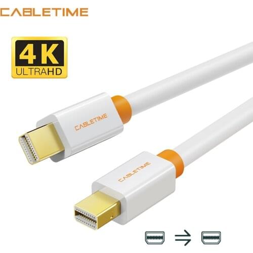 Cabletime Mini DisplayPort Cable Display Port Computer Monitor Cable dp adaptor for Macbook/Mac Lenovo Dell 4K display N021