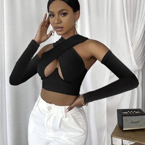 Hirigin Hollow Out Tank Top for Women Sexy Short Crop Tops Brown Crossover Black Clothes 2021 Fashion New Summer Streetwear