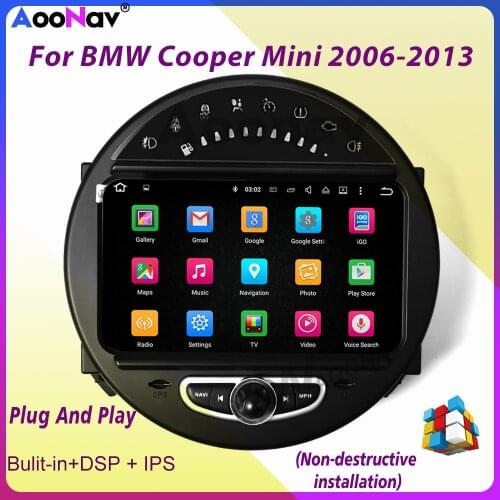 For MINI Cooper R56 Multimedia Android Radio Touch Screen Display GPS Navi Paceman Car DVD Player Stereo autoradio Audio