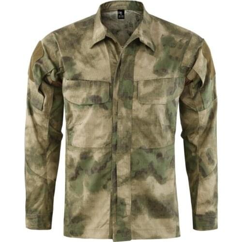 2021 Men Camouflage Military Tactical Shirts Outdoor Sport Army Uniform Tops Hiking Trekking Fishing Clothing Combat Shirt