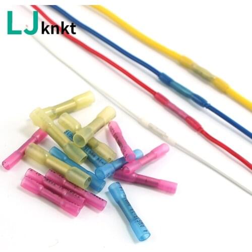 Waterproof solder quick wire connectors heat shrinkable set insulated middle connection Splice 10/20/50/100pcs Crimp connector