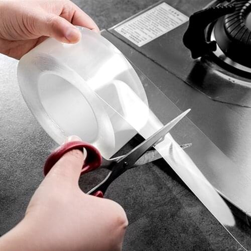 Wall Sticker Corner Line Ceramic Sticker PVC Waterproof Kitchen Tape Bathroom Accessories Self Adhesive Transparent Stickers