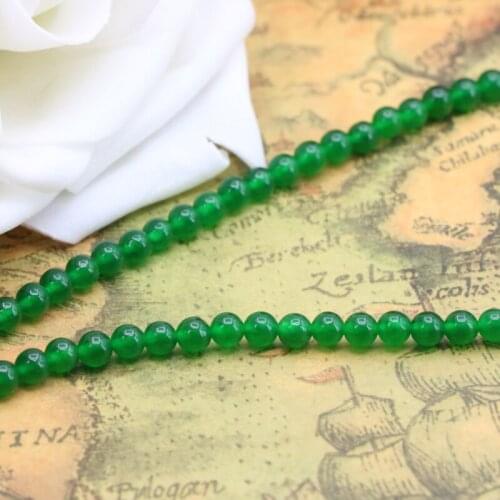 New hot!Green malaysia chalcedony 4mm round loose beads 15" DIY stone accessories jewelry suitable making design ornaments