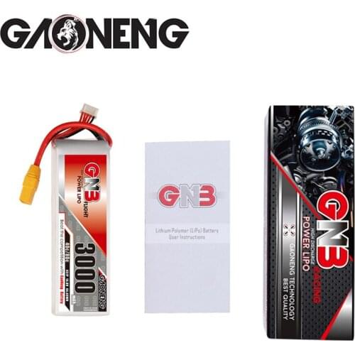 Original GNB 3000mAh 14.8V 4S 40C/80C Lipo Battery With XT90 Plug For RC Helicopter Quadcopter FPV Racing Drone Parts