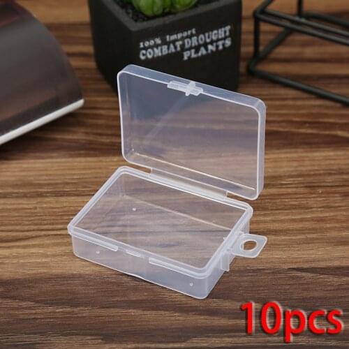 10pcs Mini Plastic Storage Box Jewelry Bead Screw Organizer Container Case Household Products Case 2021 Wholesale