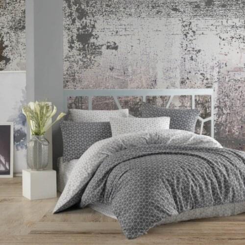 Ranforce Puzzle Gray Double Duvet Cover Set Home Textile Bed Cover Duvet Cover Pillowcase Bed Sheet Set Home Decor