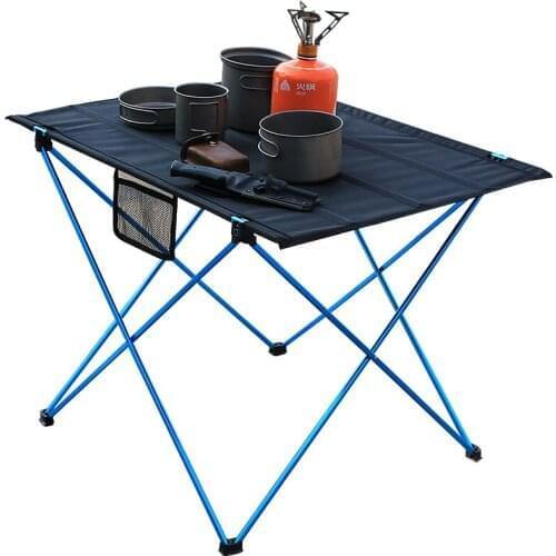 Oxford Cloth Camping Table Portable Fishing Picnic Beach Folding Side Table With Carry Bag For Outdoor BBQ Garden Accessories