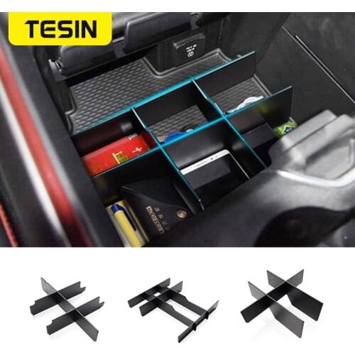 TESIN Stowing Tidying for Dodge RAM 2018+ Car Armrest Storage Box Partition Organizer Tray for Dodge RAM 2018+ Car Accessories